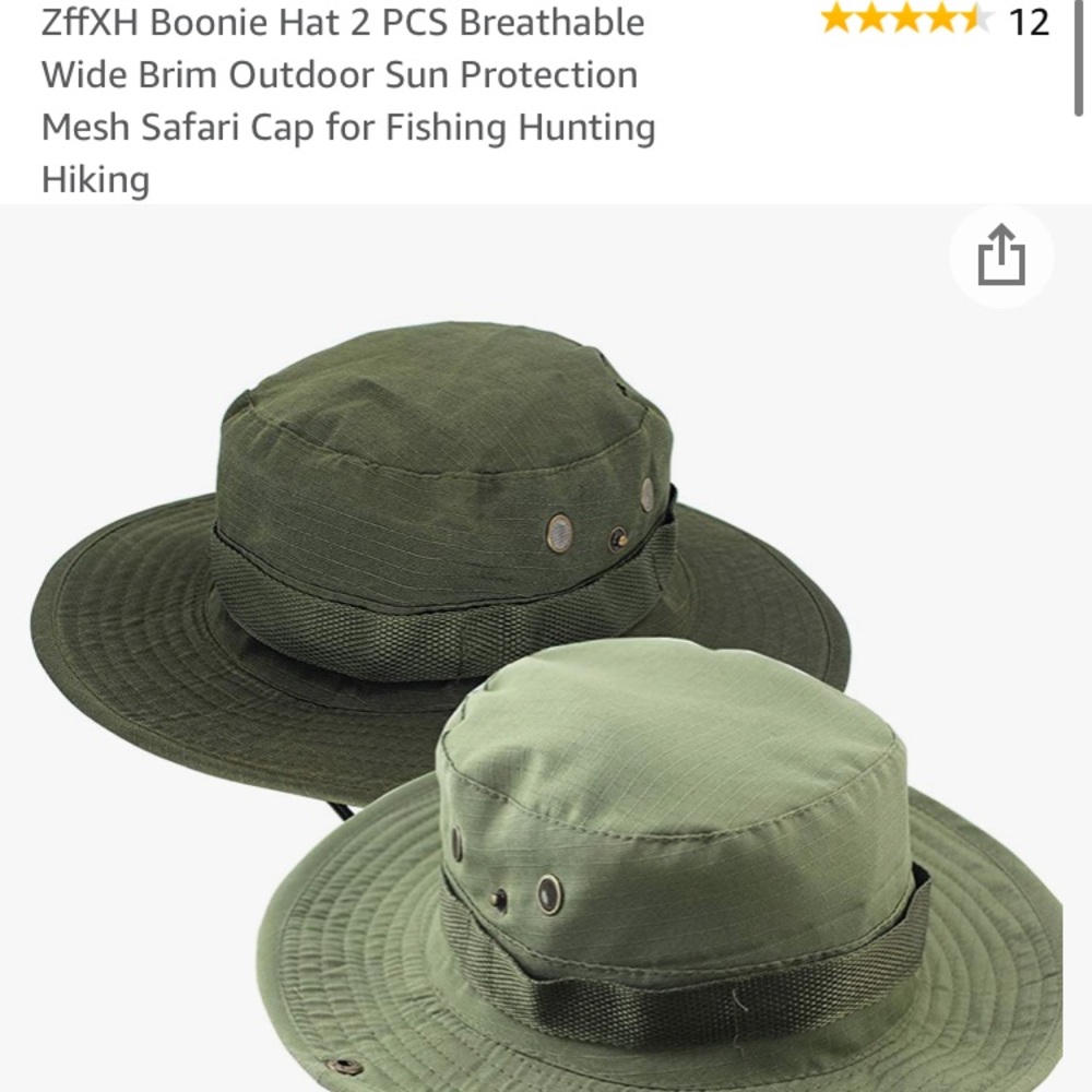NWT 2 PACK MENS BOONIE HAT